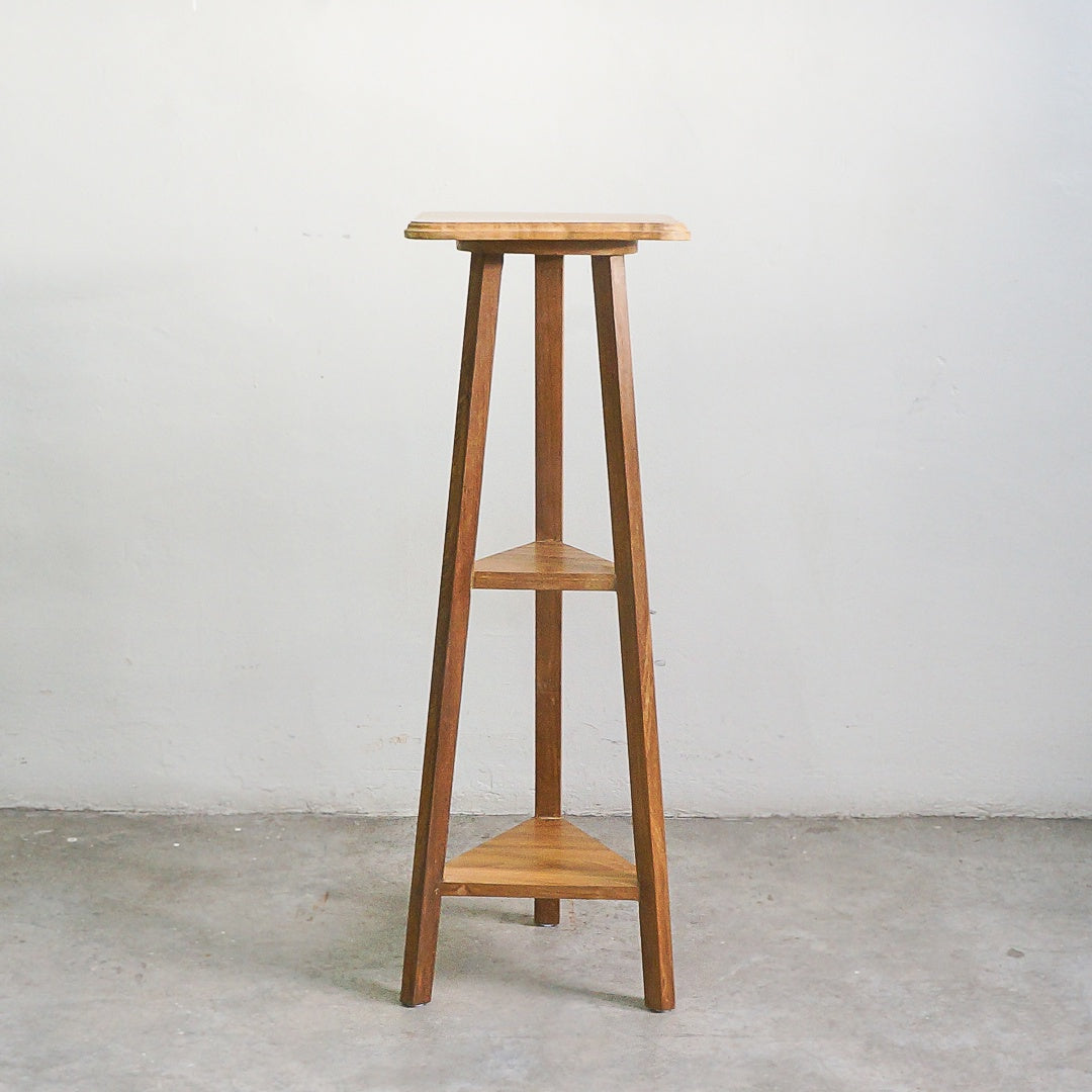 teak display stand