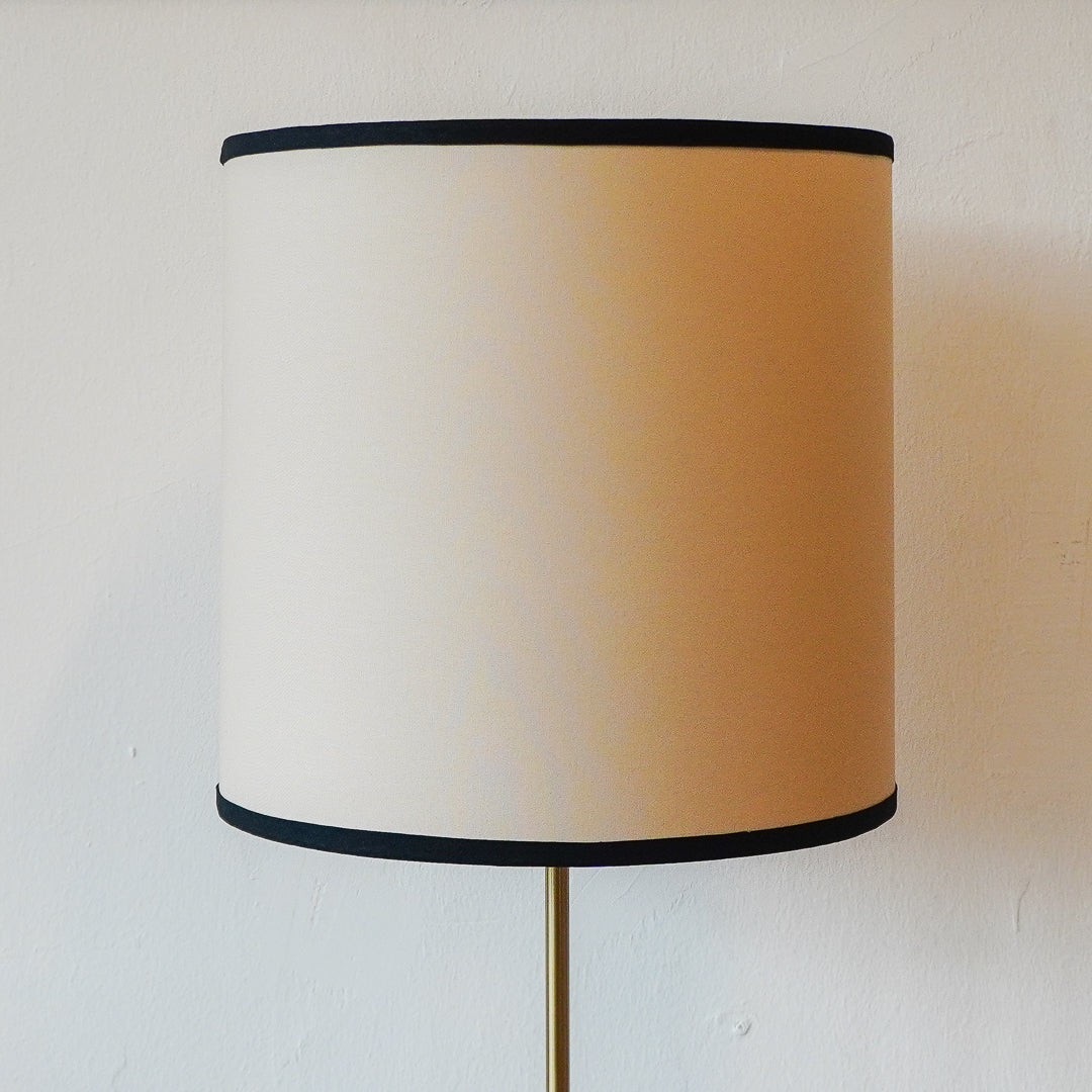Custom made black trimmed lampshade Singapore
