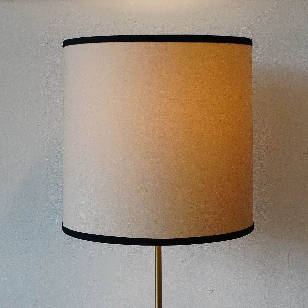 Custom made black trimmed lampshade Singapore