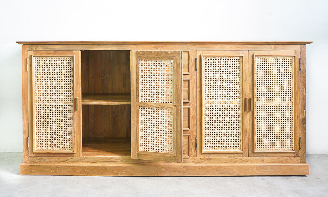 rattan sideboard