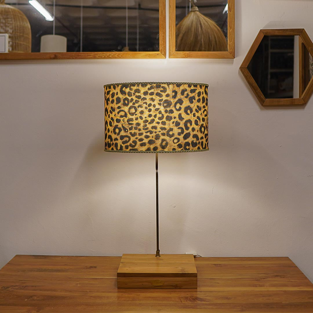 Custom made lampshade in Singapore with leopard prints