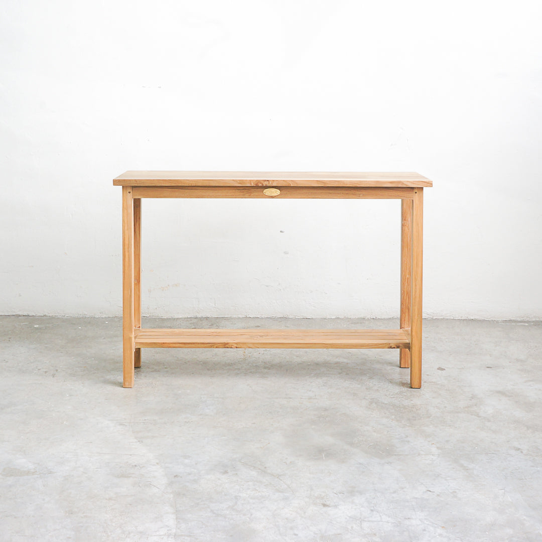 teak small console