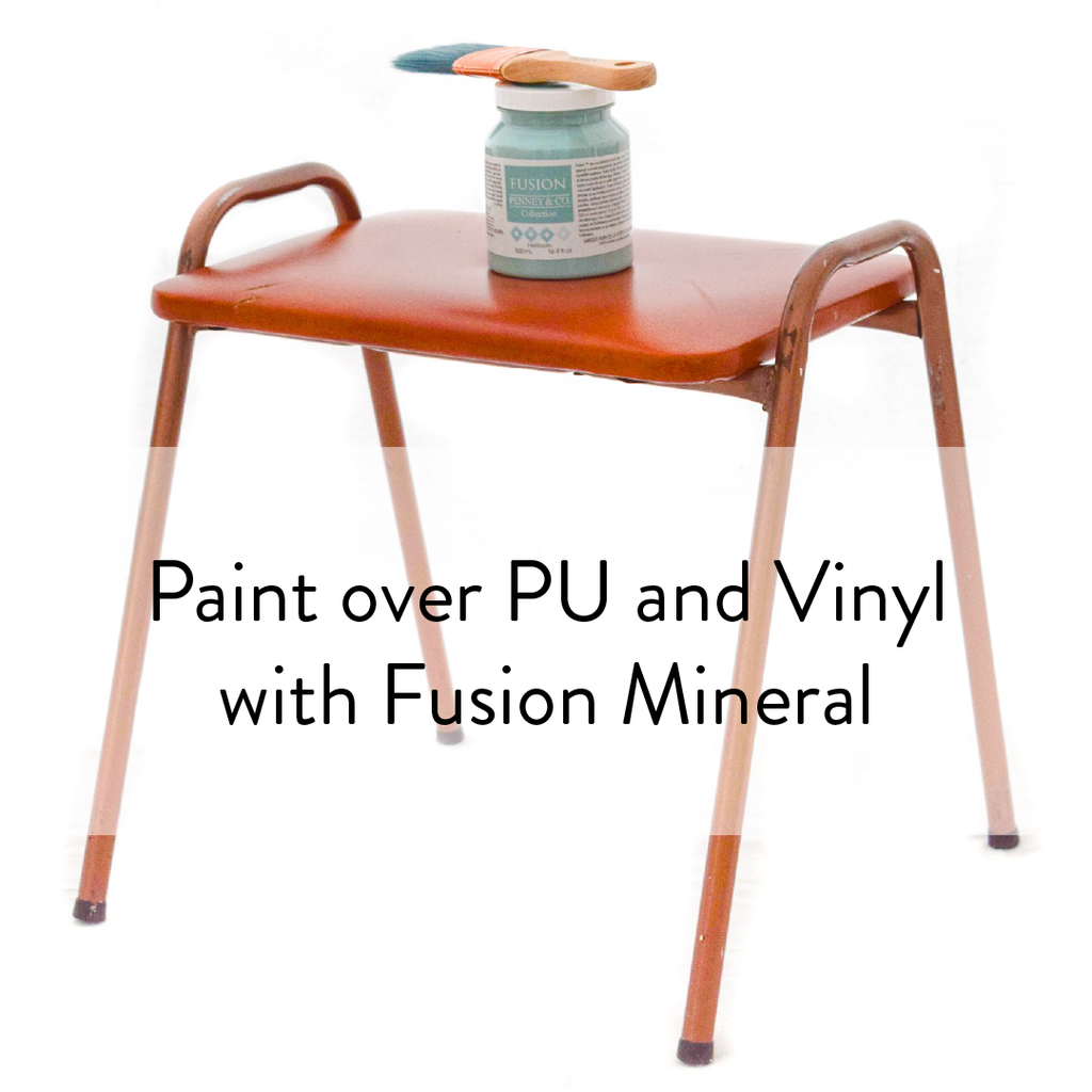 Upcycling Tutorial : Paint on PU / Vinyl with Fusion Mineral!