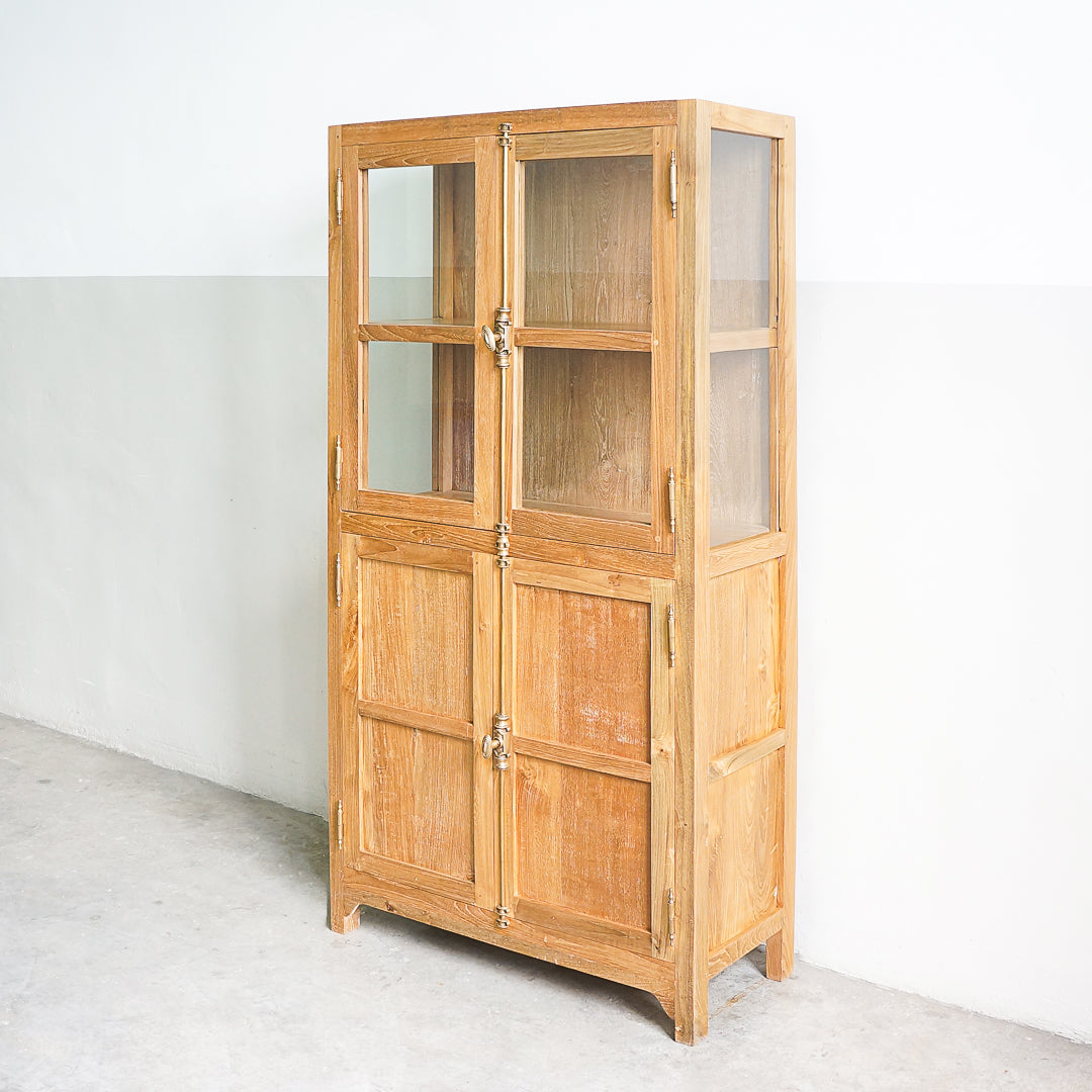 teak wood bookcase